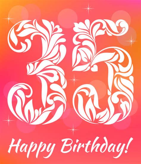 Best Happy 35th Birthday Illustrations Royalty Free Vector Graphics And Clip Art Istock