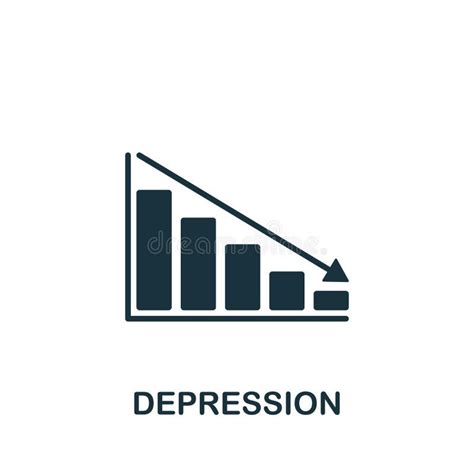 Icona Di Depressione Icona Monocromatica Di Criteri Semplici Per La