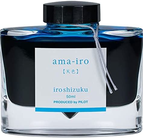 Pilot Iroshizuku Tinta Para Pluma Fuente Azul Ama Iro 50 Ml