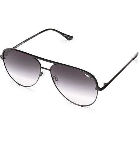 Quay Australia Unisex High Key Aviator Sunglasses Dillards