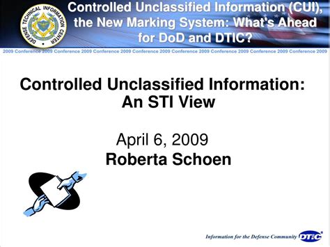 Ppt Controlled Unclassified Information Cui The New Marking System What S Ahead For Dod