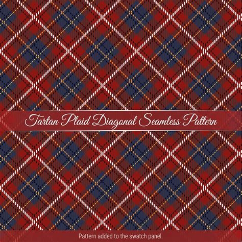 Xadrez tartan padrão sem emenda diagonal Vetor Premium