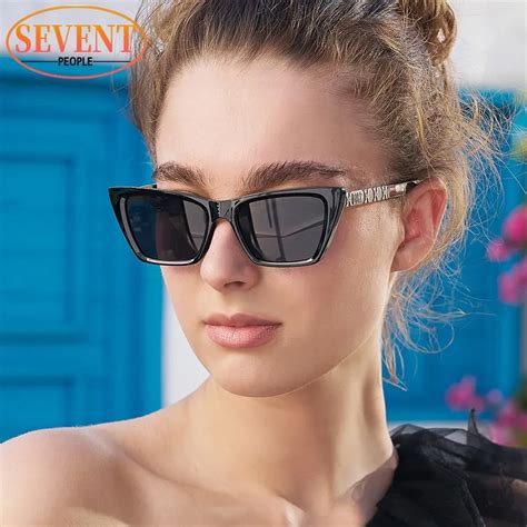 Small Frame Cat Eye Sunglasses Women Luxury Brand Designer Sexy