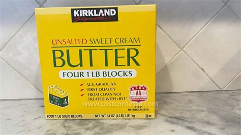 Kirkland Signature Unsalted Butter 4 X 1 Lb Blocks CostContessa