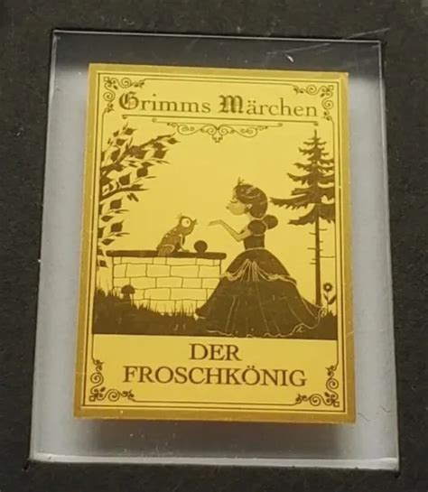 Grimms M Rchen Der Froschk Nig Gold Goldbarren Medaille Eur