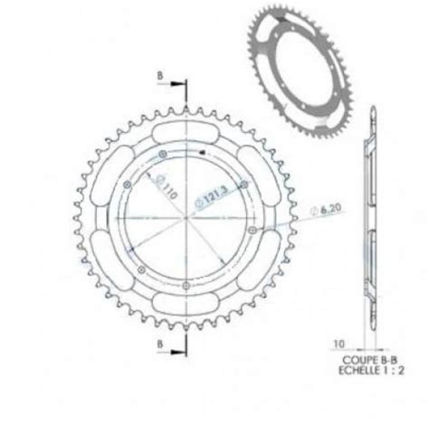 Couronne De Transmission Selection Cgn Motorise Pour Mobylette Mbk