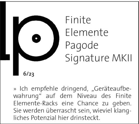 Lp Testet Pagode Signature Mkii In Ausgabe