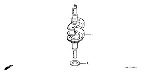 Honda HRB476C1 QXE Crankshaft Lawn Turfcare Machinery Parts