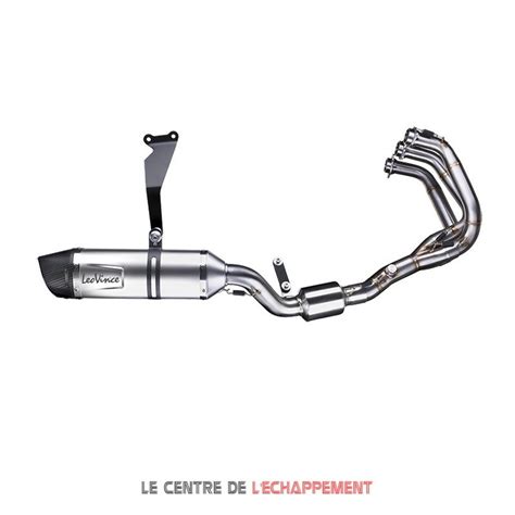 Ligne Compl Te Leovince Lv One Yamaha Mt Tracer Coupelle Carbone