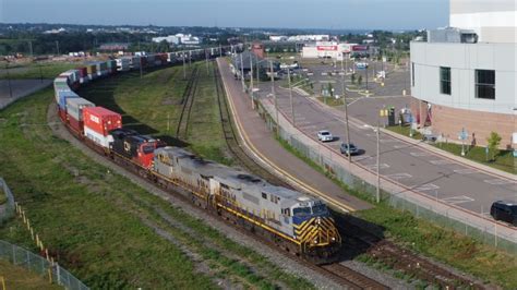 Awesome View In K Ex Crex Gevos Lead A Long Stack Train Cn Thru