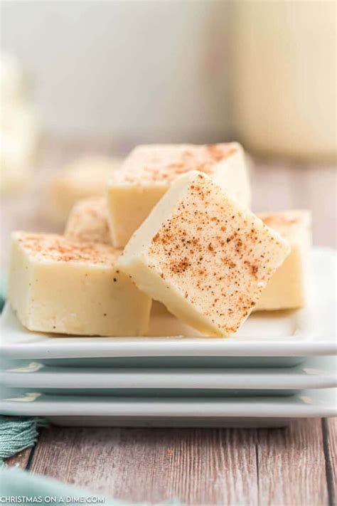 Eggnog Fudge Christmas On A Dime