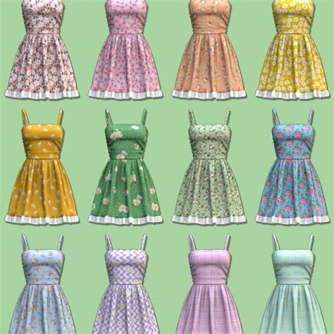 Sleeveless Dress Euno Sims In Sims Clothing Sims Sims Mods