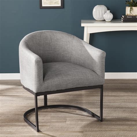 SEI Darael Upholstered Barrel Chair Walmart