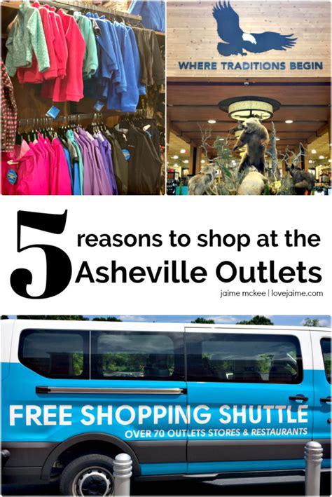 5 reasons to shop at Asheville Outlets - it's easier now with a free shuttle!