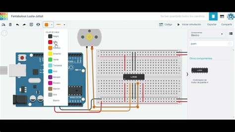 Control De Motor Dc Con Puente En H Driver L293d Y Arduino En