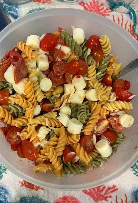 Easy Spiral Pasta Salad Recipe Dine Dream Discover