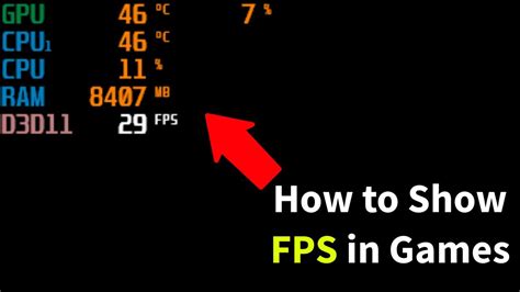 How To Show FPS In Any Games FPS CPU GPU RAM TEMP Stats And Usage