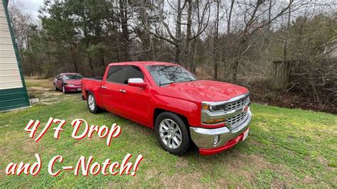 Installing A 47 Drop And C Notch On My 2018 Silverado Youtube