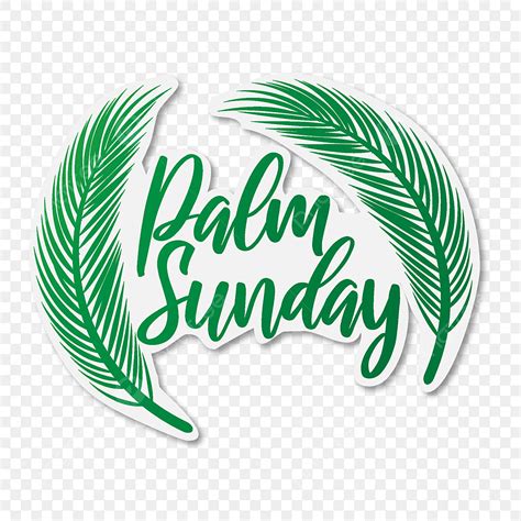 Palm Sunday Vector Art PNG Palm Sunday Png Vector Clipart Transparant