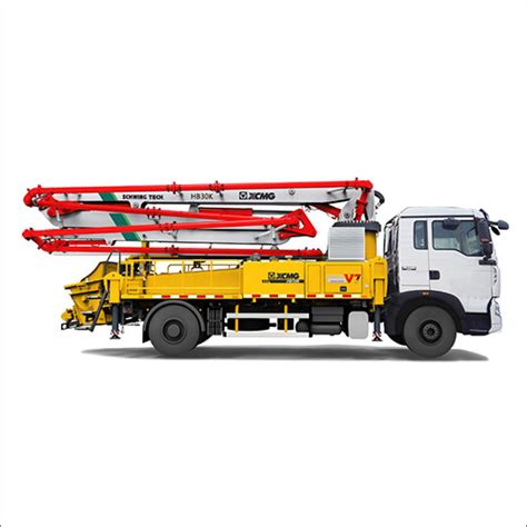 White Hb V Truck Mounted Concrete Boom Pump At Best Price In Xuzhou