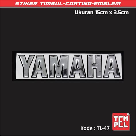 Jual Stiker Timbul Coating Emblem Embos 3D YAMAHA 15cm Shopee Indonesia