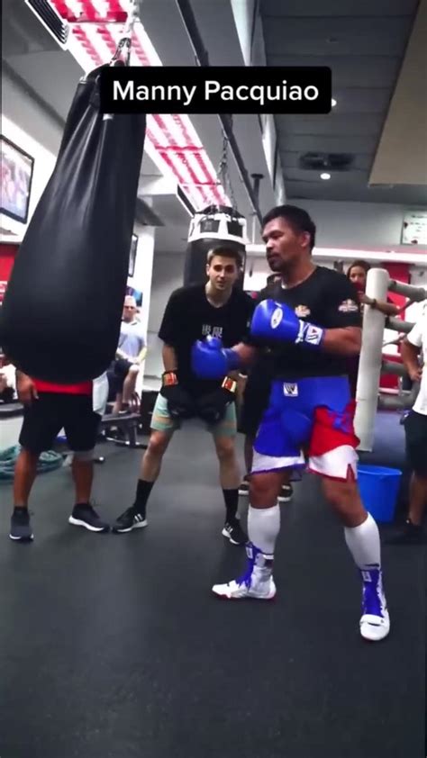 Manny Pacquiao 15 Sec Heavy Bag One News Page Video