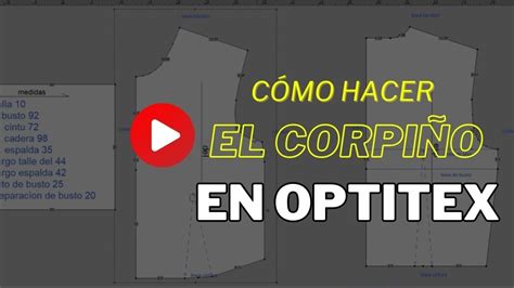 Optitex Cómo hacer el corpiño o blusa básica YouTube