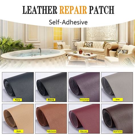 Aousthop Leather Repair Patch Self Adhesive 8 X 12 Inch Waterproof Diy Pu Litchi Replace