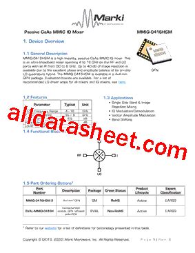 MMIQ 0416HSM Datasheet PDF Marki Microwave