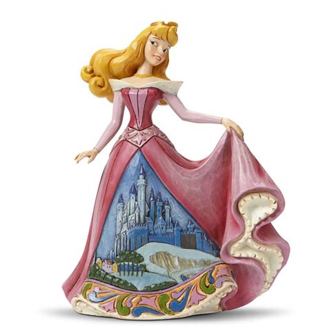 Aurora With Castle Dress Disney Princess Figurines Disney Traditions