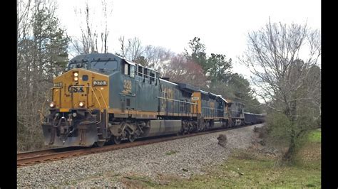 Csx Train Q With Csx Leader At Edgemoor Sc On The Csx Monroe