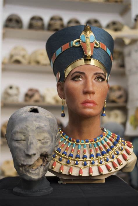 A New Anatomically Accurate Bust Depicts Queen Nefertitibut With Fair