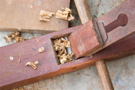 A Plane in a Carpentry Workshop. Stock Photo - Image of chips ...