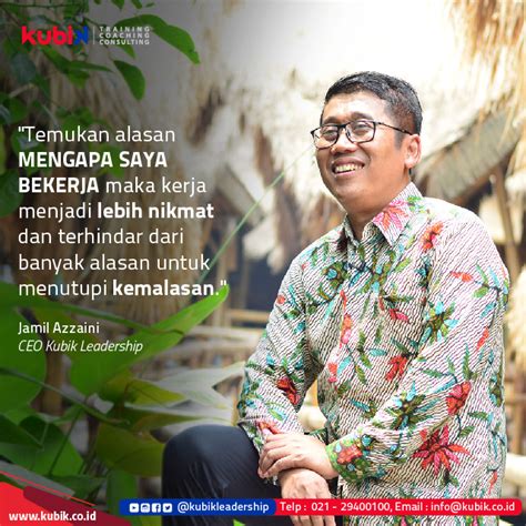 bekerja quotes kubik leadership