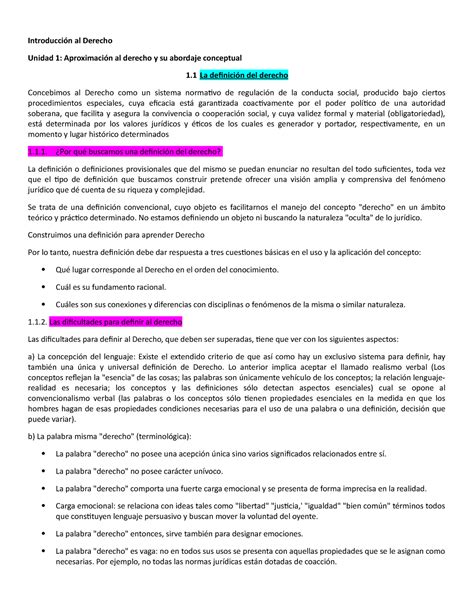 Nuevo Resumen Modulo 1 Y 2 Introducción Al Derecho Unidad 1