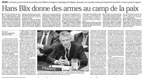 F Vrier Le Discours Marquant L Onu De Dominique De Villepin