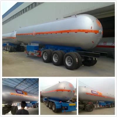 3 Axle LPG Road Tanker For South America China LPG Tank Semi Trailer