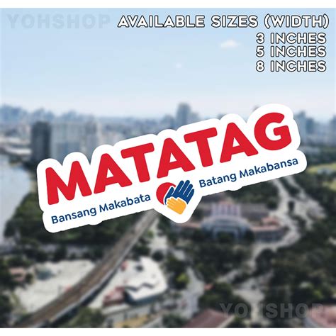 Deped Matatag Logo Sticker Waterproof Vinyl Decal Shopee Philippines
