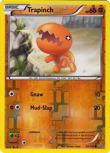 Pokemon Trapinch 82 160 Common Reverse Holo XY Primal Clash