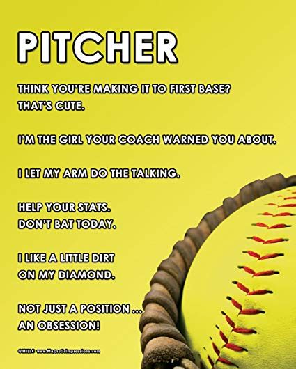 Posters And Prints By Magnetic Impressions Unframed Softball Pitcher Glove 8” X 10” Poster Print