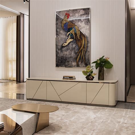 Modern design home living room TV cabinet