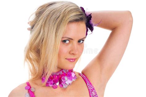 Fille Blonde Dans Le Maillot De Bain Photo Stock Image Du V Tement Blonde