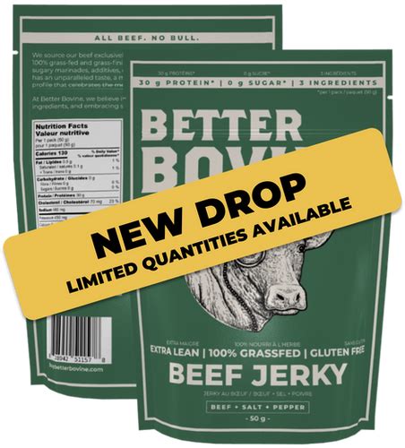 Extra Lean Beef Jerky 5 Pack Better Bovine