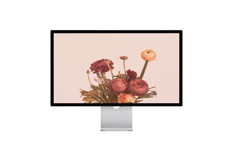 Floral Laptop Wallpaper, Flower Desktop Wallpaper, Aesthetic Macbook ...