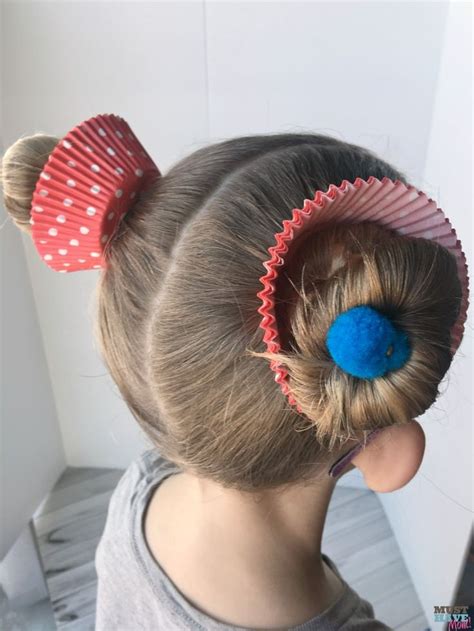 Crazy Hair Day Ideas Girls Cupcake Buns These Cupcake Hair Buns Are Quick And Easy For Crazy