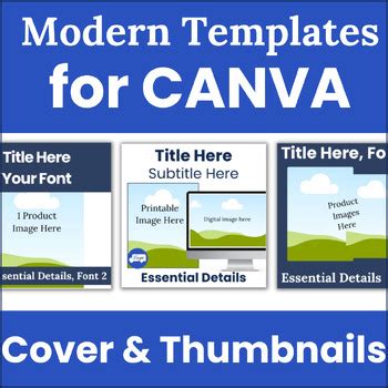 Cover And Thumbnail Canva Templates For Tpt Sellers By Liz Mendoza