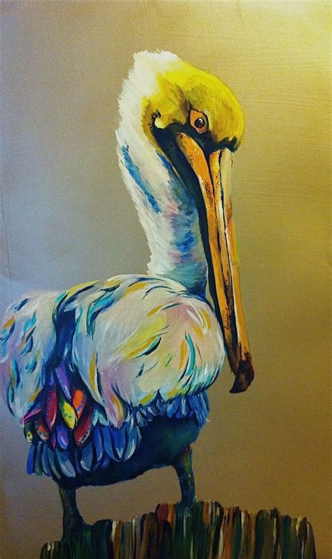 Mosaic Pelican By Artist Brandi Rollins Pelican Art Pelican Painting