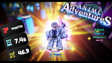 Kira Bites The Dust Showcase Anime Adventures YouTube