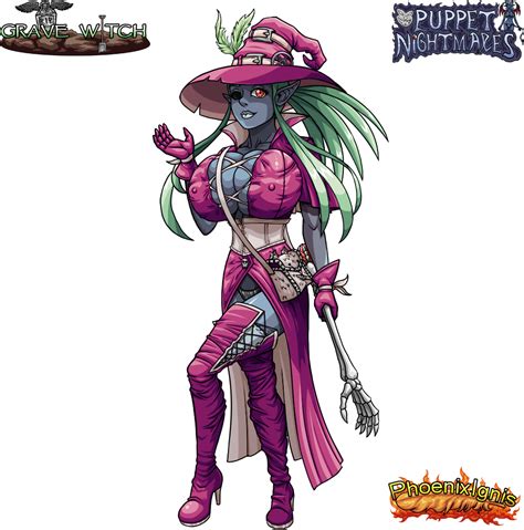 Grave Witch Portrait Game Sprite By Phoenixignis Hentai Foundry