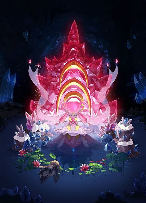 Diancie Relicanth Carbink And Mega Diancie Pokemon Drawn By